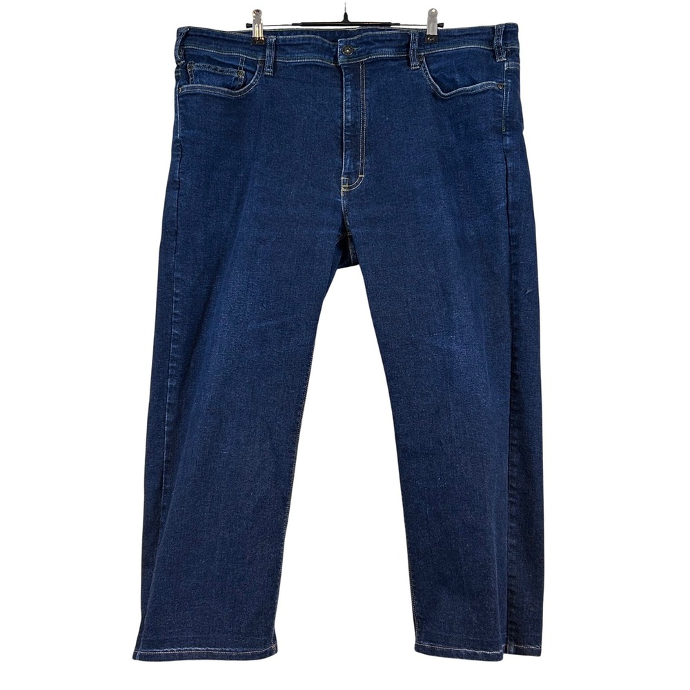 Orvis 1856 Five Pocket Jeans Mens 44x30 Dark Wash Indigo Straight Leg Denim